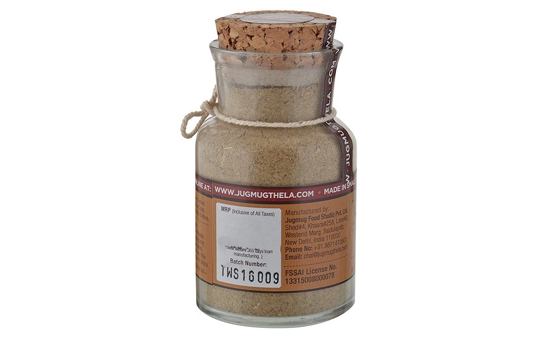 Jugmug Thela 12 Secret Spices Signature Spice Blend Artisan Chai Masala   Glass Bottle  75 grams
